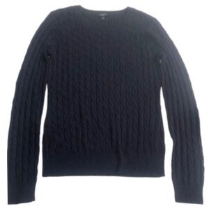 Talbots lightweight cable knit sparkle sweater S